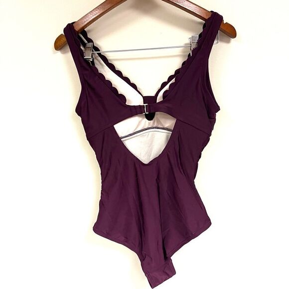 - Kona Sol plum colored one piece.  Size M - Picture 6 of 9